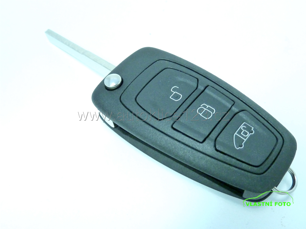 Klíč Ford Transit s čipem a dálkovým ovladačem pro vozy od 2013